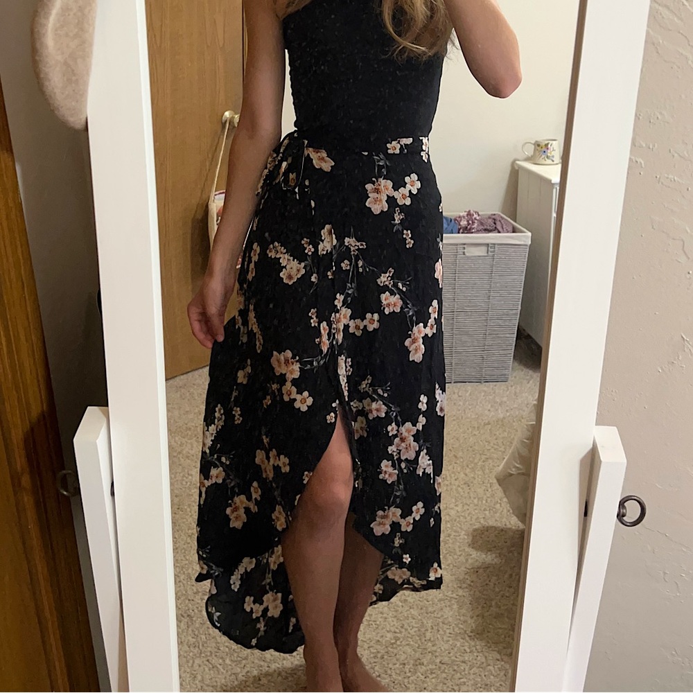 Floral Wrap Skirt